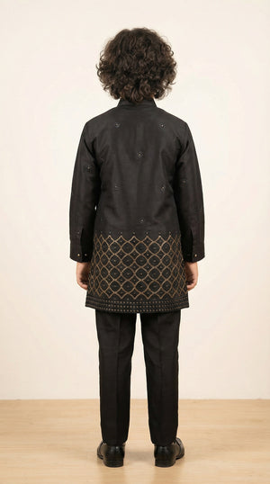 Ahhaaaa Boys Premium Viscose Kurta Set: Elegant Embroidered Festive Wear for Ages 2-11