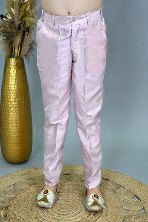 Ahhaaaa Boys Printed Jacquard Indo Western Sherwani Set Jodhpuri Suit Style Kurta Pyjama for kids