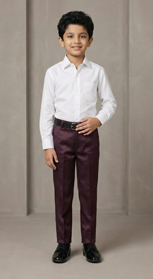 Ahhaaaa Boys Luxury 3-Piece Textured Coat Suit Set (Available in Wine, Black, Navy)