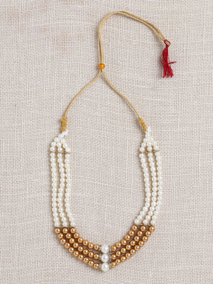 Ahhaaaa Woven Self-Design Boys Sherwani in Bottle Green | Kids Kurta Pajama Set with Mala for Festive Party