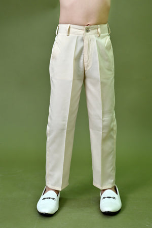 Ahhaaaa Boys 2 Piece Jacquard with Zari Work Kids Wedding & Festive Wear