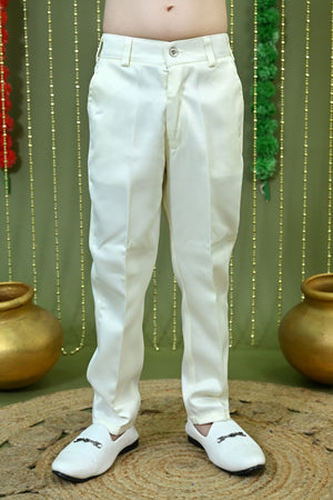 Ahhaaaa Boys Jodhpuri Sherwani Suit – 2 Piece Set with Embroidered Sequin Work