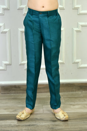 Ahhaaaa Boys Jodhpuri Sherwani Suit – 2 Piece Jacquard with Sequin Embroidery