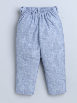 Ahhaaaa Boys' Silk Blend Floral Printed Jodhpuri Bandhgala Suit Set | Kids Ethnic Wear for Wedding and Festive Occasions