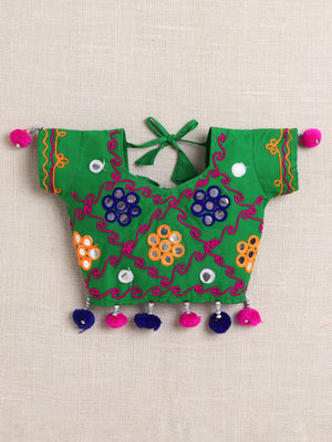 Ahhaaaa "Vibrant Vibes" Ghagra Choli for Little Girls | Kids' Embroidered Ghagra Choli Set with Dupatta