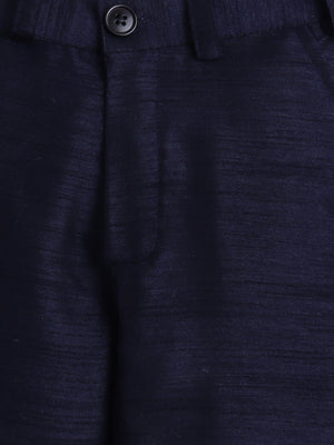 Ahhaaaa Boy's Velvet 3-Piece Indo-Western Set|Kids Sequin Embellished Work, Velvet Sherwani Set