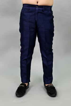 AHHAAAA Boys Velvet Embroidered 2-Piece Sherwani Set with Solid Pajama Pants – Elegant Traditional Outfit for Kids|573|