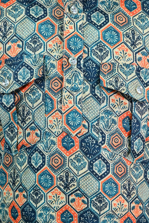 Ahhaaaa Floral Boys' Pathani Kurta Pajama Set - Eid & Ramadan Festive Wear for Kids