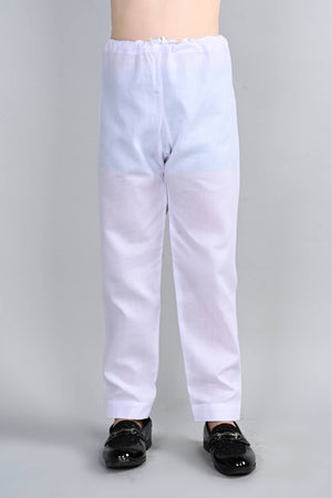 Ahhaaaa Kid's Indian Ethnic Wear Floral Printed Kurta and Patiala Set for Boys