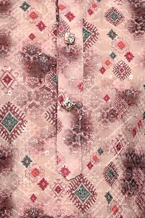 Ahhaaaa Kids Ethnic Cotton Printed Kurta Pajama Set for Boys