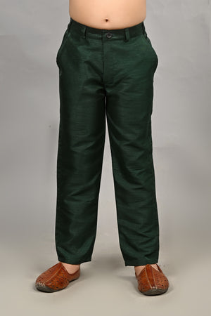 Ahhaaaa Kids Indian Ethnic Velvet Waistcoat Cotton Kurta Pyjama Set