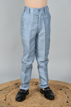 Ahhaaaa Kids Zari Work Indo-Western Kurta, Pajama and Waistcoat Ethnic Set For Boys