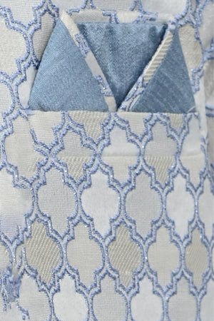 Ahhaaaa Kids Zari Work Indo-Western Kurta, Pajama and Waistcoat Ethnic Set For Boys