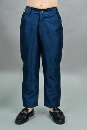 Ahhaaaa Royal Prince Sequin Embroidered Silk Blend Sherwani for Boys | Wedding & Festival Ethnic Wear