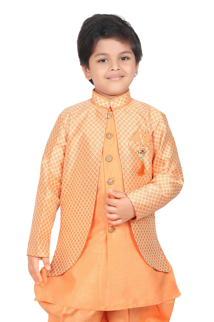 ahhaaaa Ethnic Wear Indo-Western Sherwani and Dhoti Pant for Boys - ahhaaaa.com