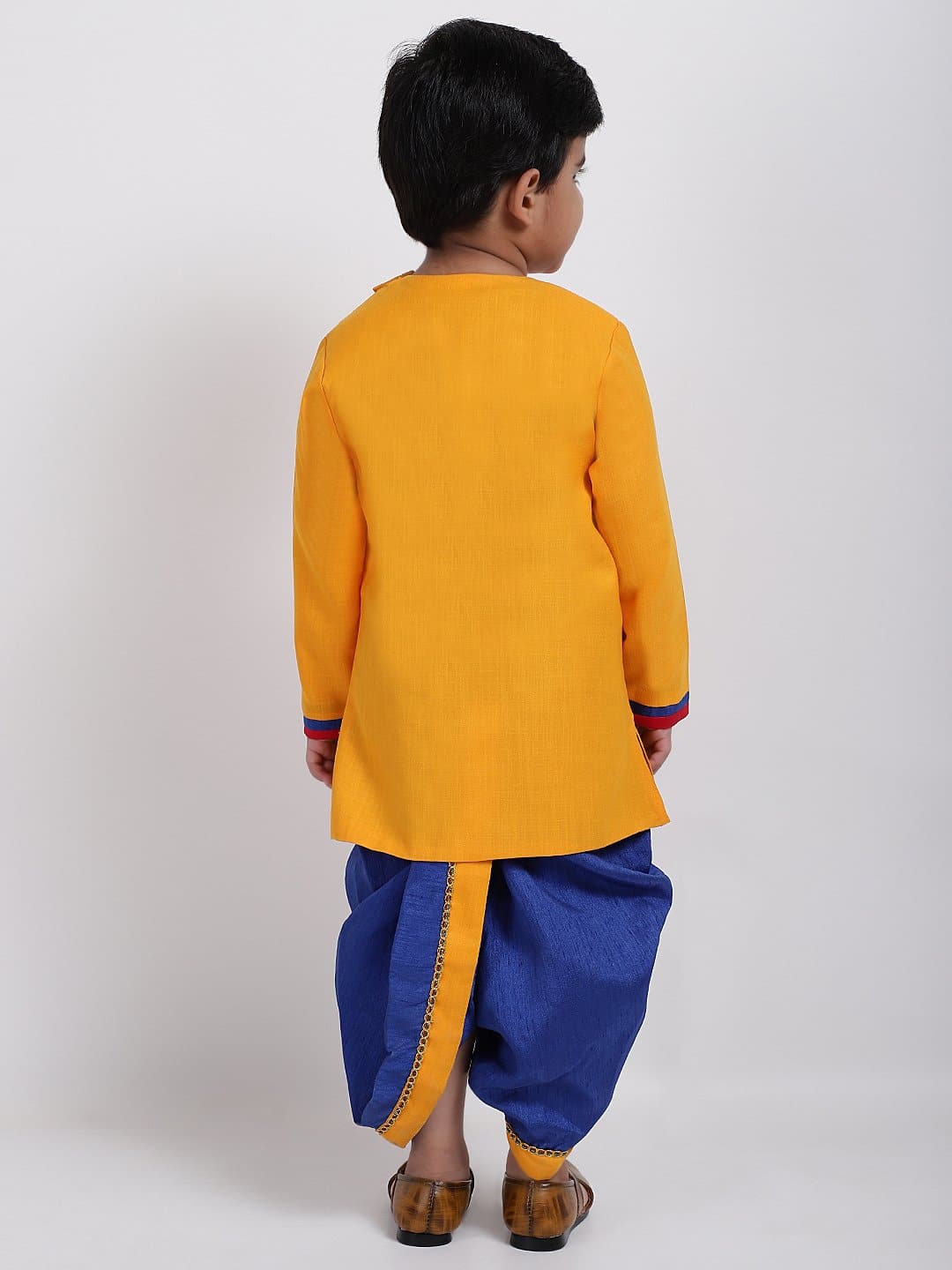 AHHAAAA Boy's Ethnic Festive Cotton Kurta and Dhoti Pant Set