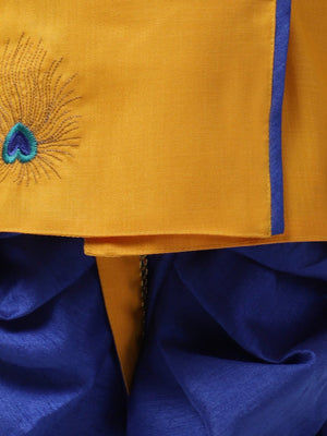 AHHAAAA Boy's Ethnic Festive Cotton Kurta and Dhoti Pant Set