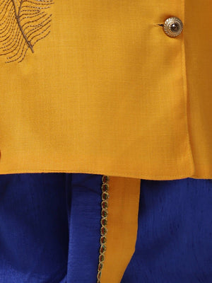 AHHAAAA Boy's Ethnic Festive Cotton Kurta and Dhoti Pant Set