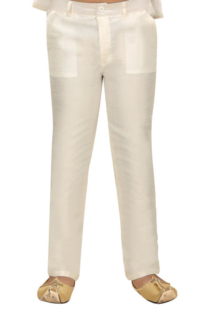 Ahhaaaa Boys' Banarasi Silk Clothing Set (Sherwani)