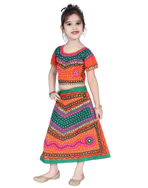 Ahhaaaa Cotton Radha Dress Lehenga Choli Chania Choli Set Baby Girls