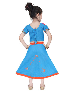 Ahhaaaa Cotton Radha Dress Lehenga Choli Chania Choli Set Baby Girls