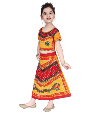 Ahhaaaa Cotton Radha Dress Lehenga Choli Chania Choli Set Baby Girls