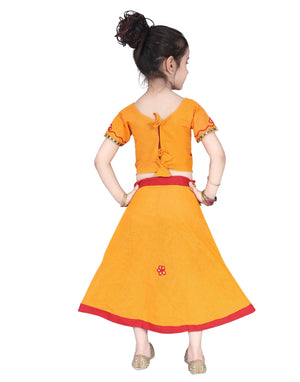 Ahhaaaa Cotton Radha Dress Lehenga Choli Chania Choli Set Baby Girls