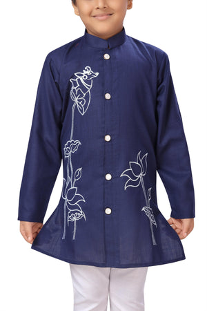 Ahhaaaa Ethnic Indo Western Sherwani with Waistcoat for Boys