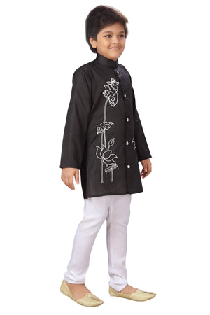 Ahhaaaa Ethnic Indo Western Sherwani with Waistcoat for Boys