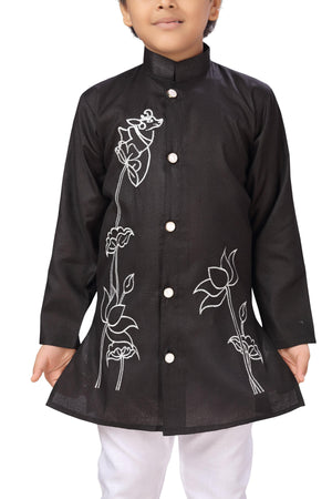 Ahhaaaa Ethnic Indo Western Sherwani with Waistcoat for Boys