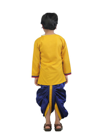 Ahhaaaa Kids Ethnic Cotton Krishna Dress Set for Boys