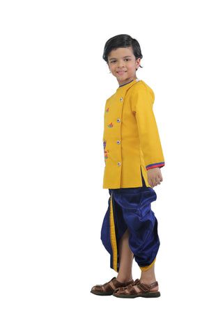 Ahhaaaa Kids Ethnic Cotton Krishna Dress Set for Boys