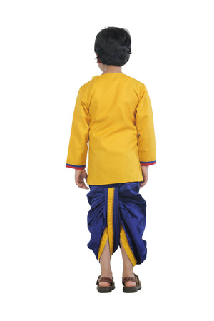 Ahhaaaa Kids Ethnic Cotton Krishna Dress Set for Boys