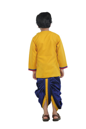 Ahhaaaa Kids Ethnic Cotton Krishna Dress Set for Boys