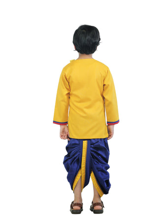Ahhaaaa Kids Ethnic Cotton Krishna Dress Set for Boys