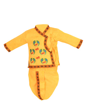 Ahhaaaa Kids Ethnic Cotton Kurta and Dhoti Pant Set for Boys