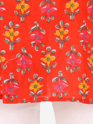 Ahhaaaa Kids Ethnic Cotton Printed Kurta Pyjama Set for Boys