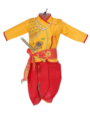 Ahhaaaa Kids Ethnic Krishna Dress Costume Wear For Boys