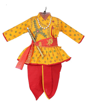 Ahhaaaa Kids Ethnic Krishna Dress Costume Wear For Boys