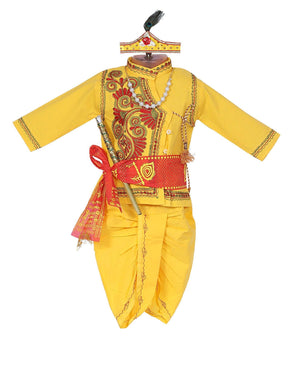 Ahhaaaa Kids Ethnic Krishna Dress Costume Wear For Boys