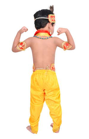 Ahhaaaa Kids Ethnic Krishna Dress Costume Wear For Boys