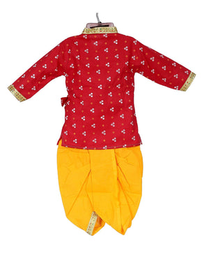 Ahhaaaa Kids Ethnic Krishna Dress Costume Wear For Boys