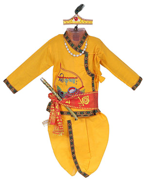 Ahhaaaa Kids Ethnic Krishna Dress Costume Wear For Boys