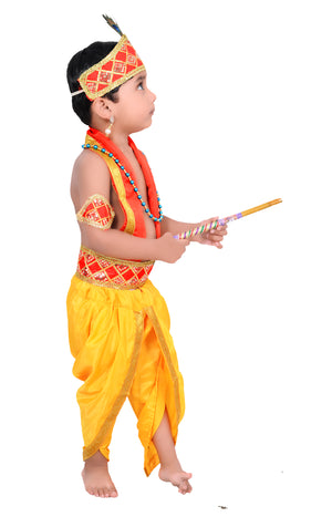 Ahhaaaa Kids Ethnic Krishna Dress Costume Wear For Boys