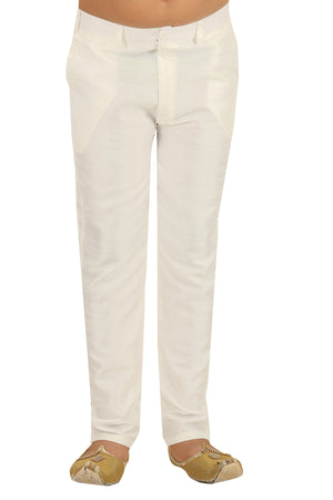 Ahhaaaa Kids Ethnic Silk Blend Indo-Western Sherwani and Kurta Pyjama Set for Boys