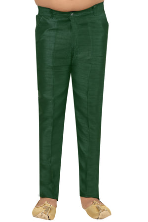 Ahhaaaa Kids Ethnic Silk Blend Zari Work Indo-Western Sherwani Set for Boys