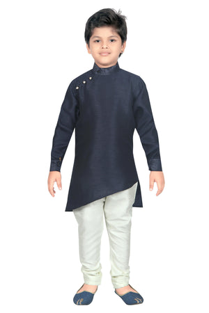 Ahhaaaa Kids Ethnic Wear Kurta and Pyjama Set for Boys Navy