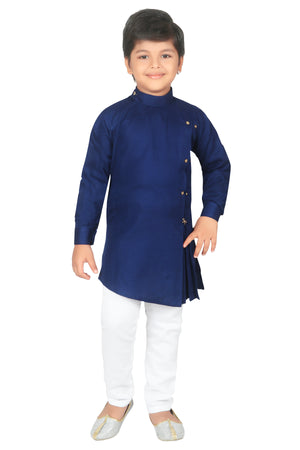Ahhaaaa Kids Indian Ethnic Collection Kurta and Pyjama Set for Boys Navy