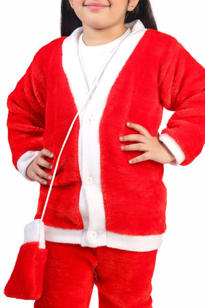Ahhaaaa Kids Santa Claus Costume Christmas Dress for Girls and Boys