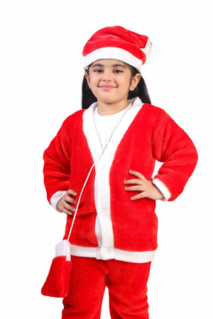 Ahhaaaa Kids Santa Claus Costume Christmas Dress for Girls and Boys